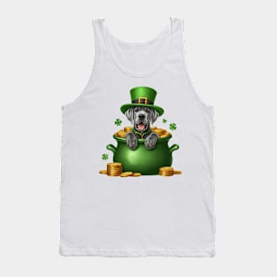 St Patricks Day Great Dane Dog Tank Top